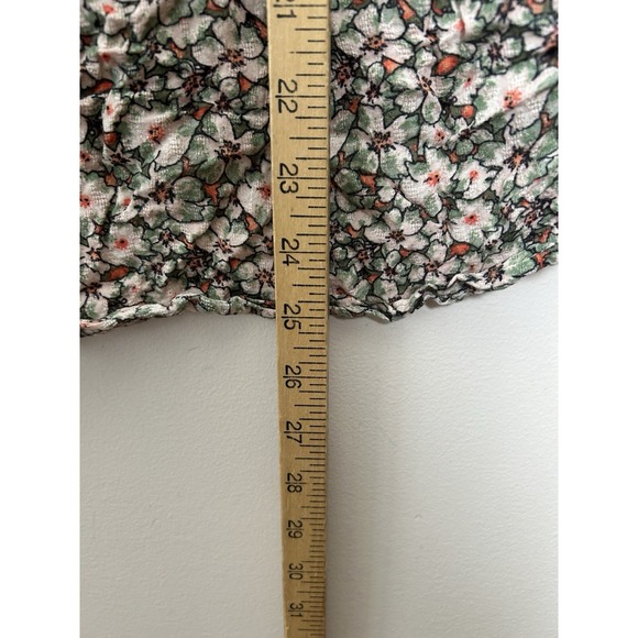 Knox Rose Top Shirt Womens Floral Flowy Boho Blouse Short Sleeve Plus Size XXL - Picture 5 of 8